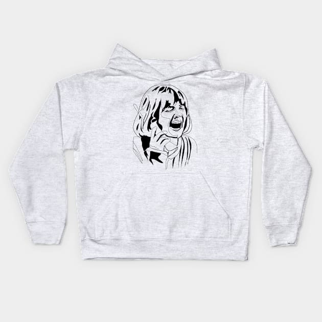 Scream Phone Call scene Kids Hoodie by LizzyM